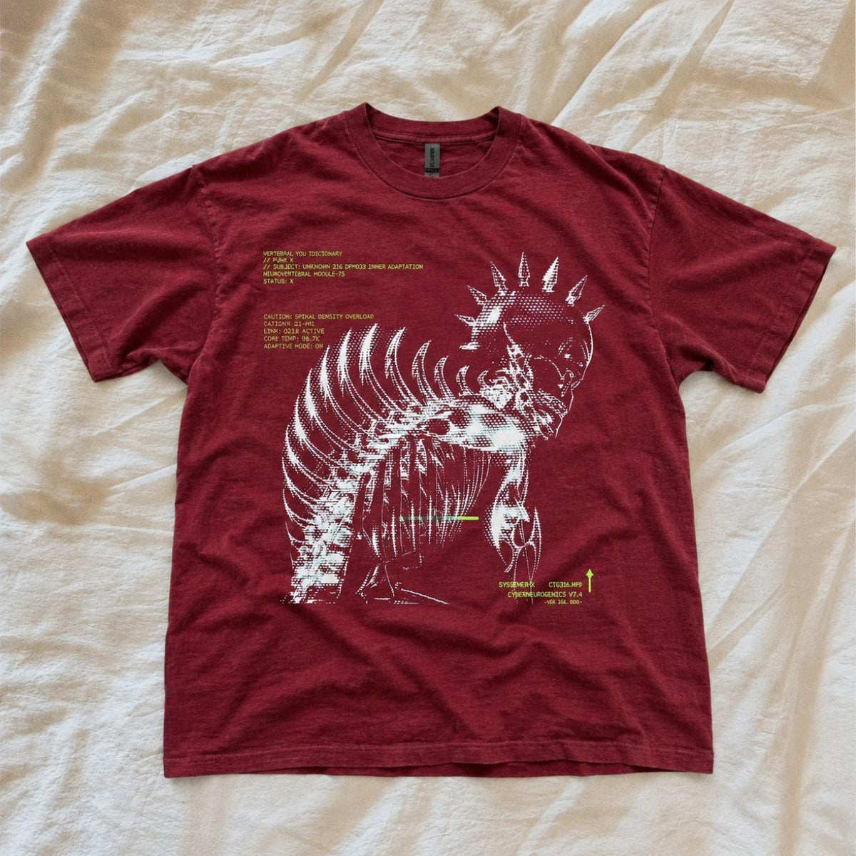 Cyber Skeleton Anatomy Graphic T-Shirt