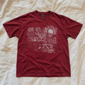 Red Gothic Skull Graphic Shirt