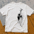 Dark Gothic Angel Sketch Graphic Tee Shirt