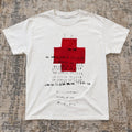 White Red Cross Calendar Graphic Tee