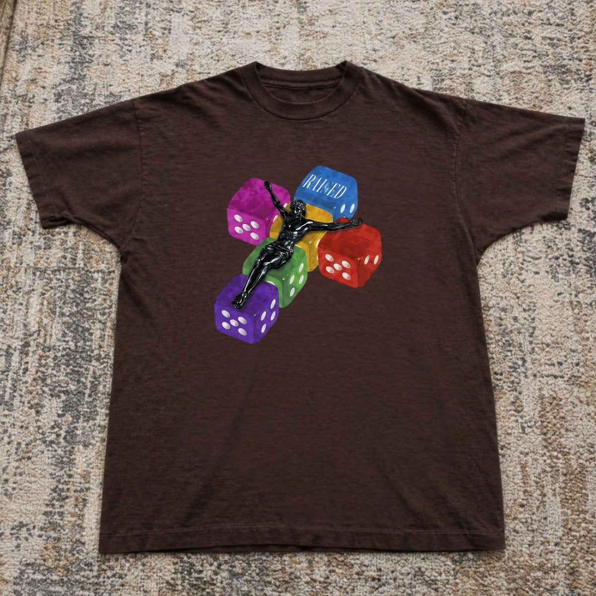 Risen Dice Cross Graphic T-Shirt