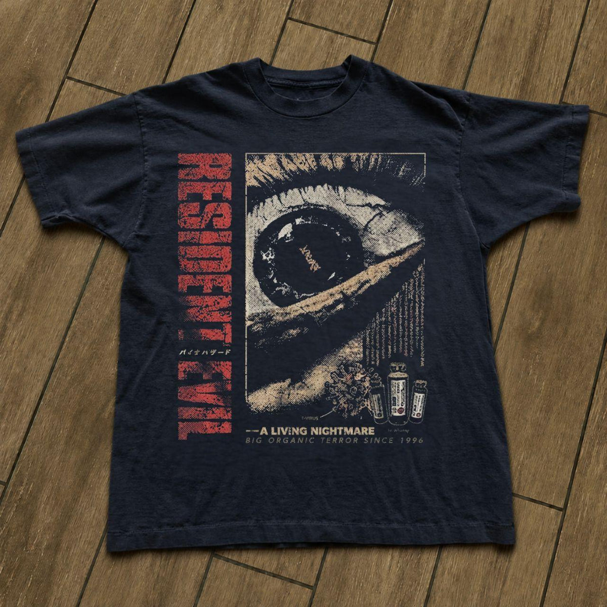 Reprint Resident Evil Biohazard Horror Tee Shirt