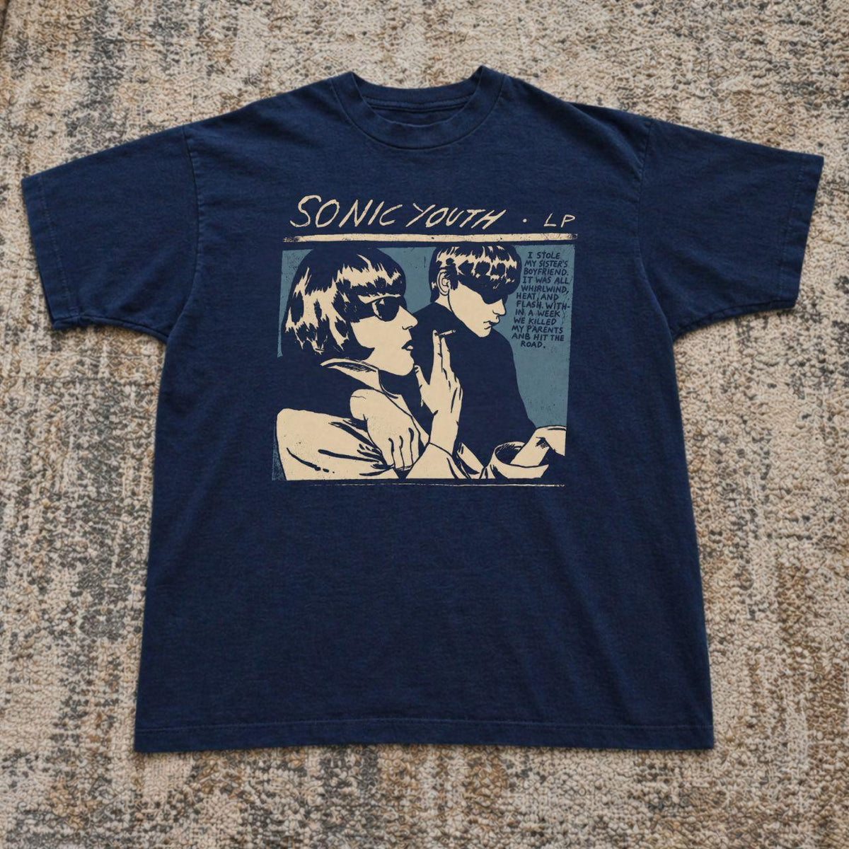 REPRINT Sonic Youth LP Comic Graphic Tee Shirt