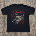 Black Racing Dice Teeth Graphic Tee Shirt
