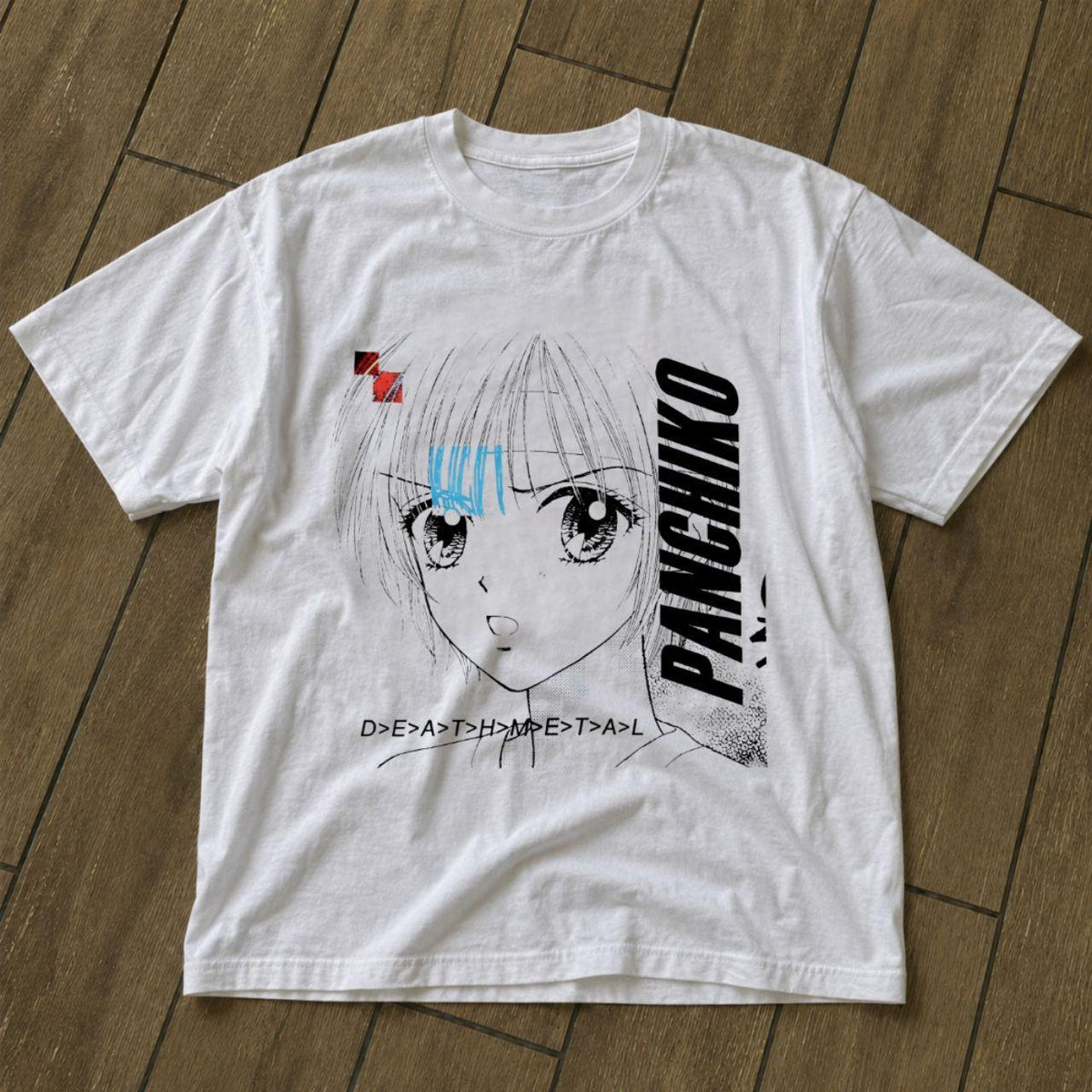 REPRINT Panchiko Deathmetal Anime Graphic Tee Shirt